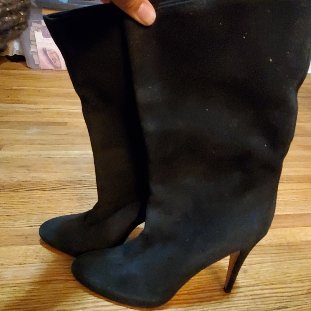 Black Italian Suede Boots